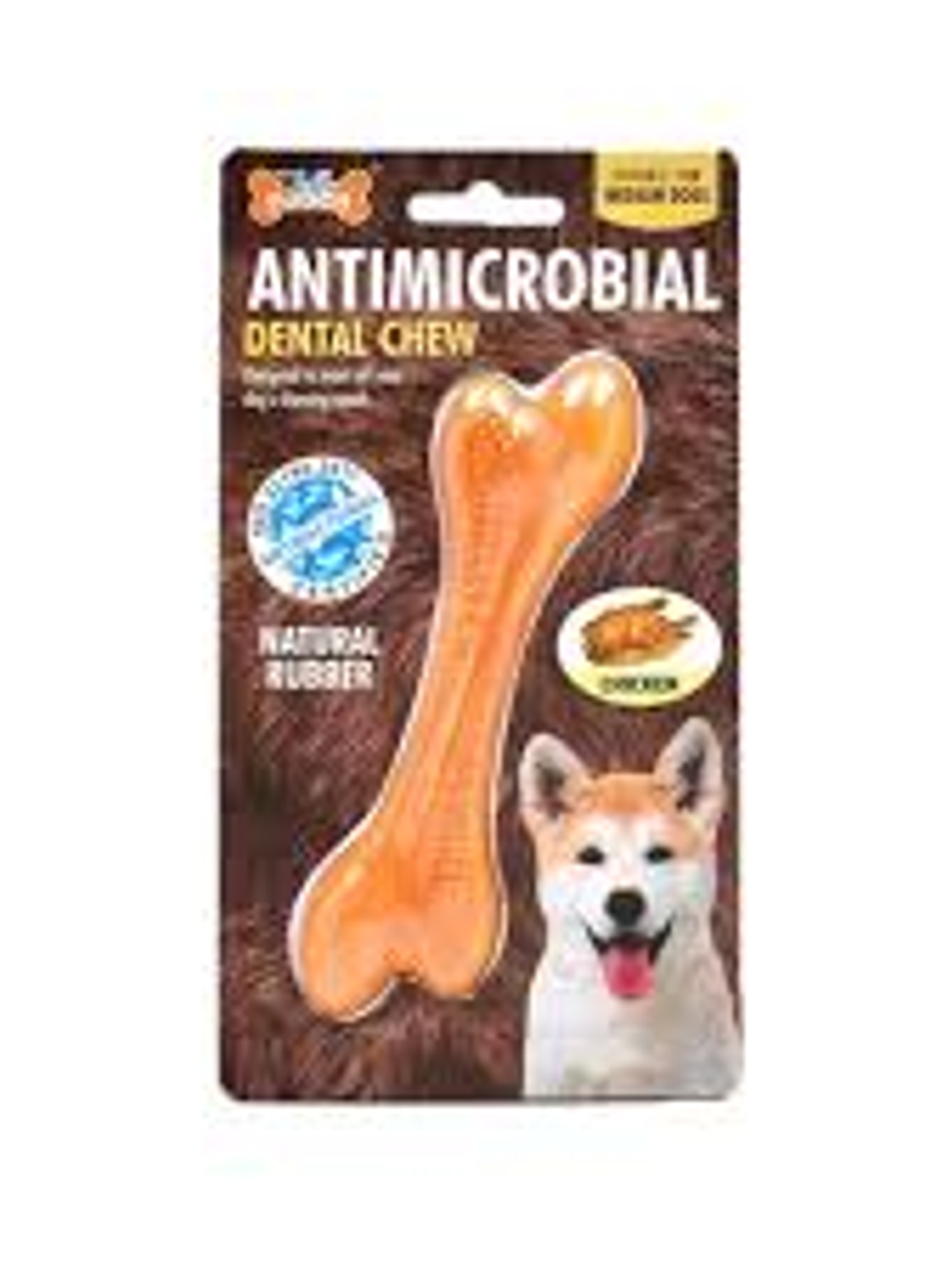 Antimicrobial Hueso Sabor a Pollo Mediano 1