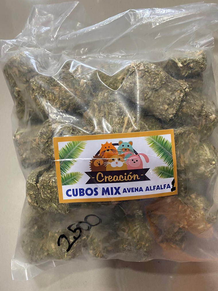 CUBOS MIX AVENA ALFALFA 1 Kg 1