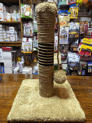 Rascador Producción Nacional Poste Pequeño Con Cuerda