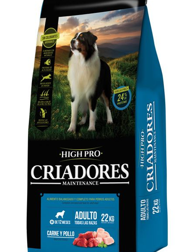 criadores adulto high pro 22kg 1