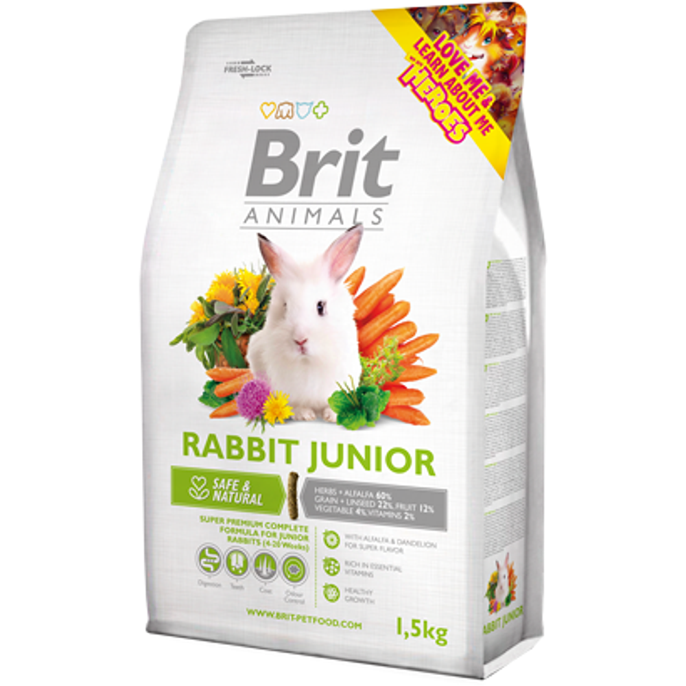 brit animals rabbit junior 1.5kg 