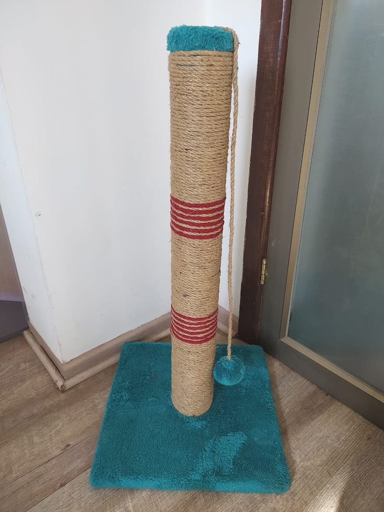 Rascador Producción Nacional Poste Grande Con Cuerda 1