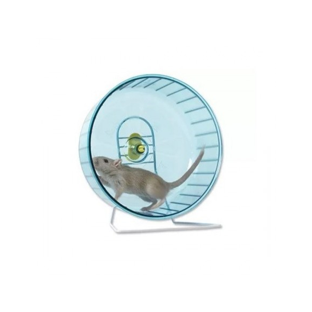 Rueda hamster con pedestal (15cm diametro / pequeña)