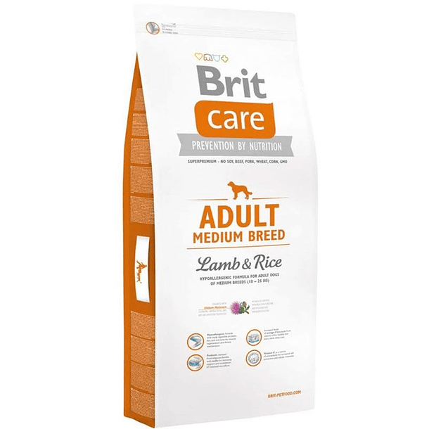 Brit Care ADULT MEDIUM BREED Lamb & Rice 12kg 2
