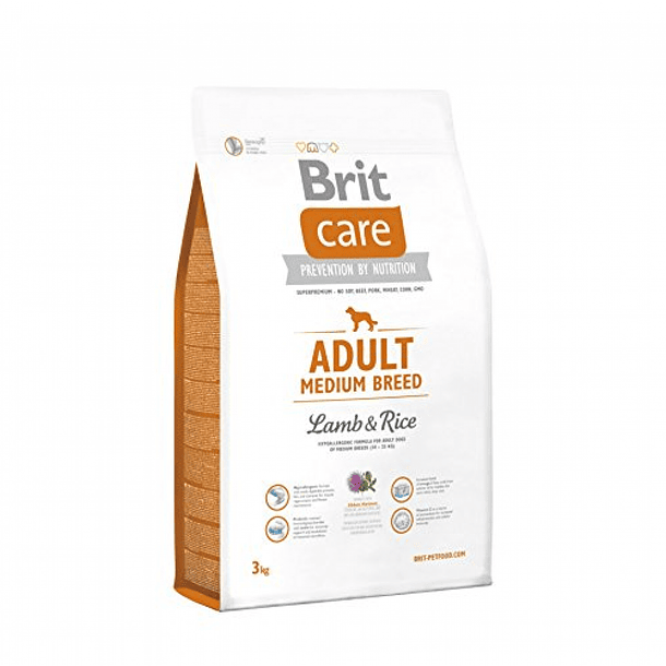 Brit Care ADULT MEDIUM BREED Lamb & Rice 3kg 1