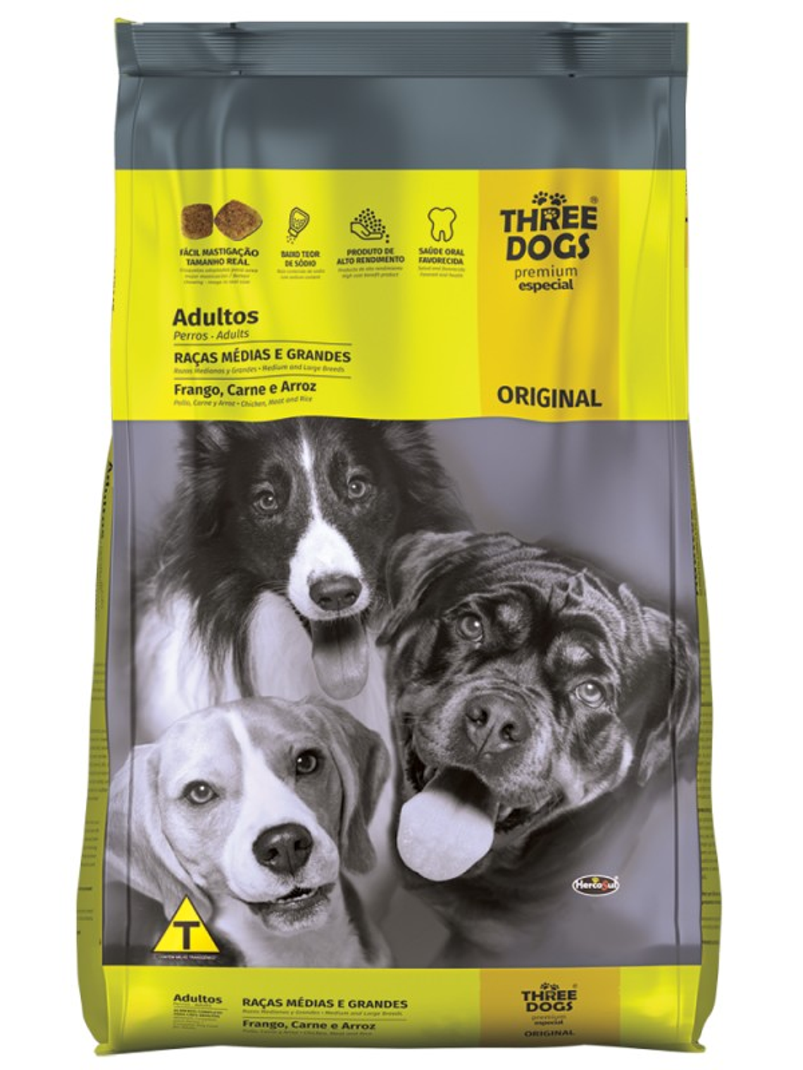 Three Dogs Adultos Razas Medianas y Grandes 15kg 1