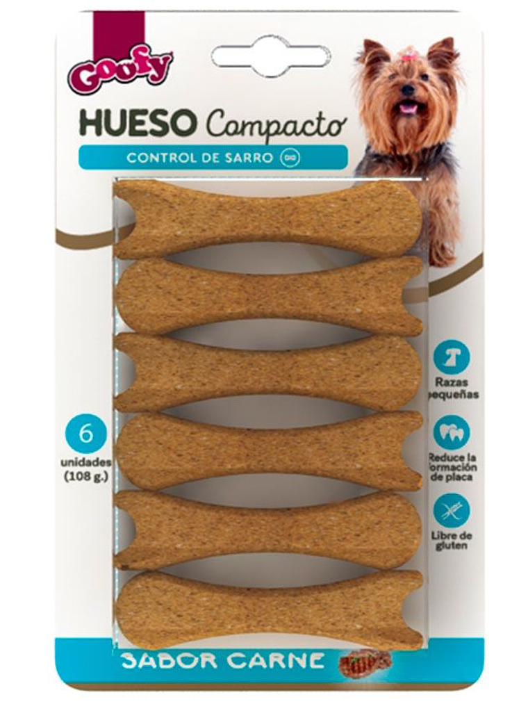 Goofy Snack Hueso Compacto Raza Pequeña 6 Unidades 1