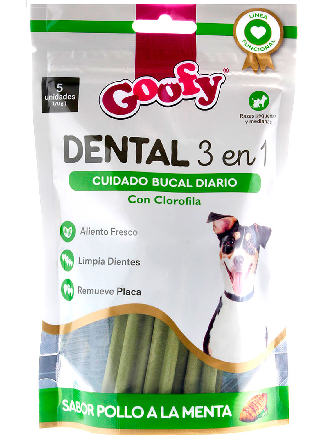 Goofy Snack Dental 3 en 1  sobre  70 grs 1