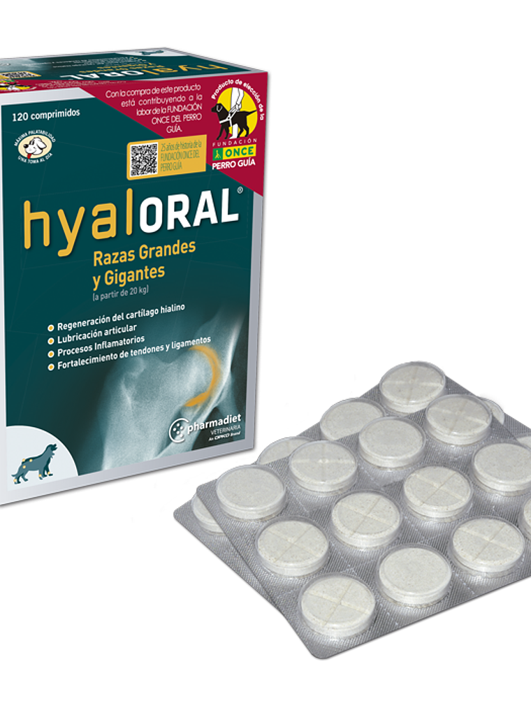 Hyaloral Razas Grandes y Gigantes 360 (blister 12 comprimidos) 1