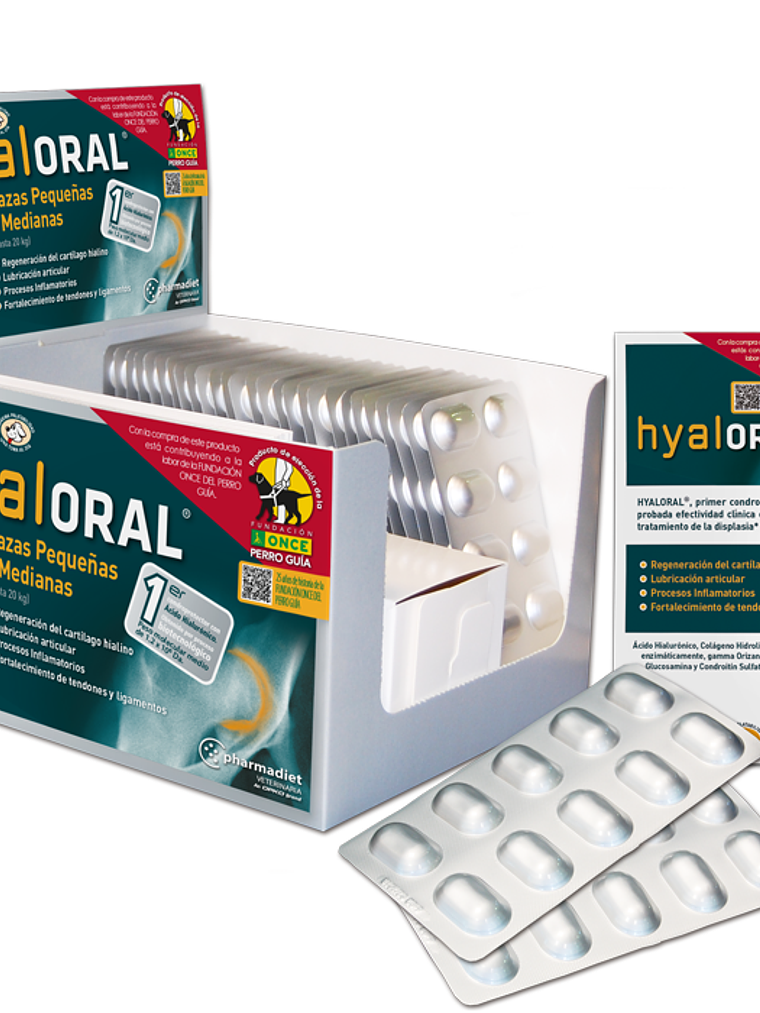 Hyaloral Razas Pequeñas y medianas 270 (blister 9 comprimidos) 1