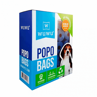WUWU Popo Bags 20 Rollos 400 Bolsas