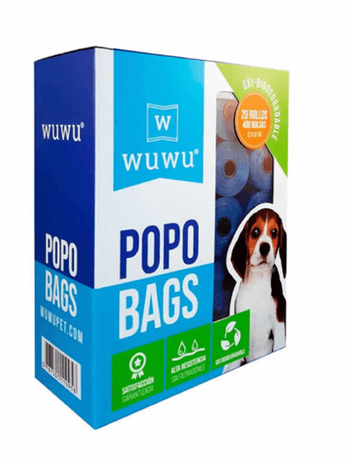 WUWU Popo Bags 20 Rollos 400 Bolsas 1