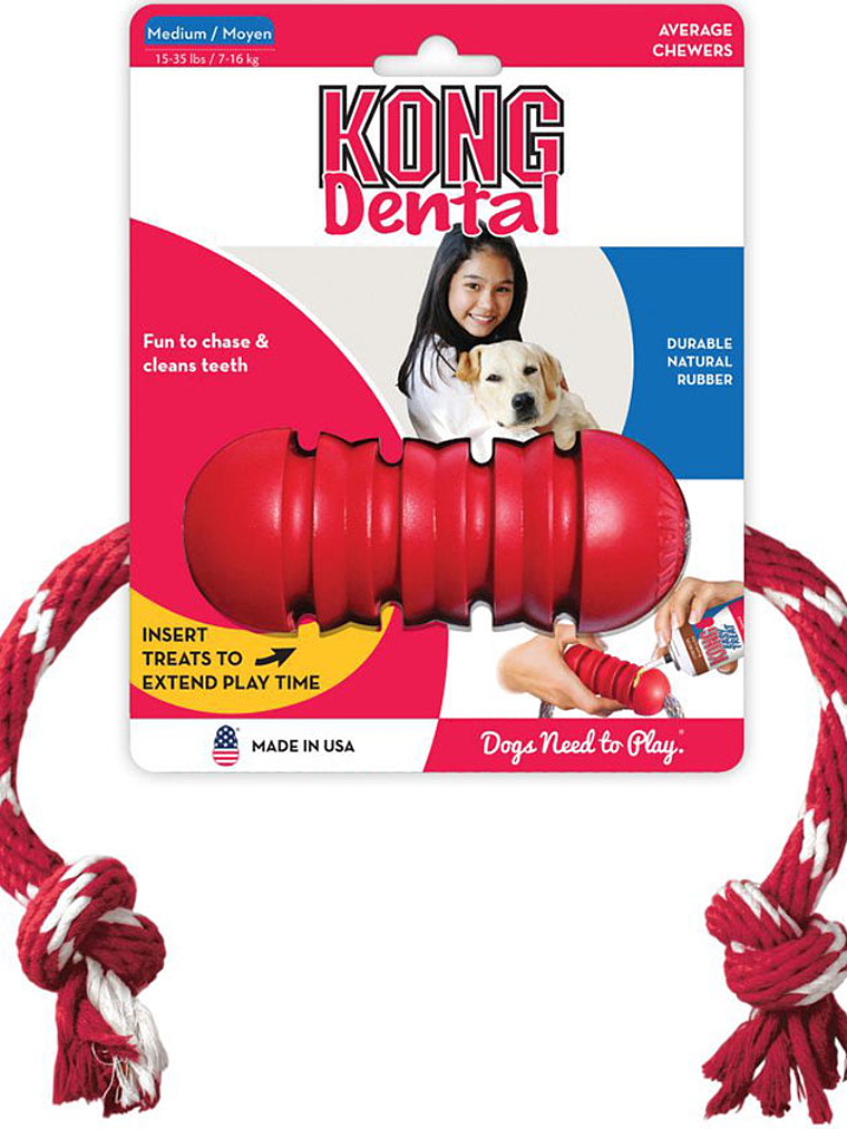 Kong Dental M With Rope M 1