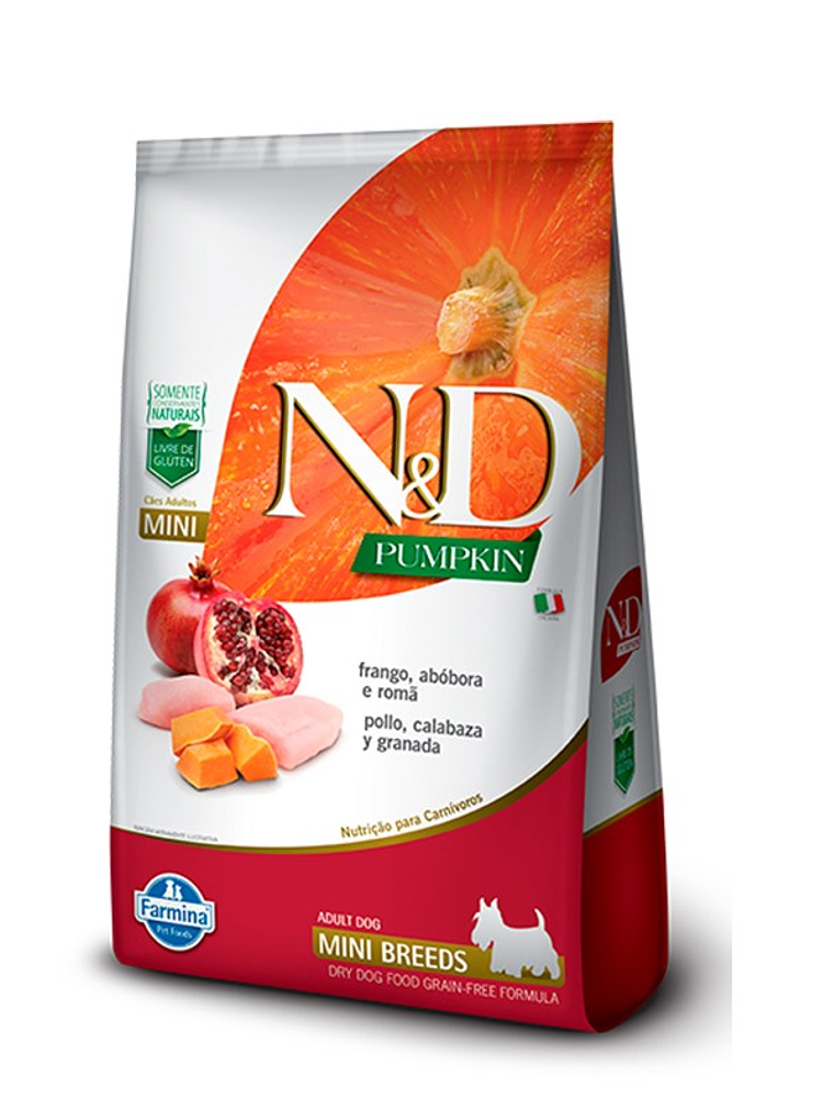 N&D Pumpkin Perro Mini Adulto 2,5kg 1