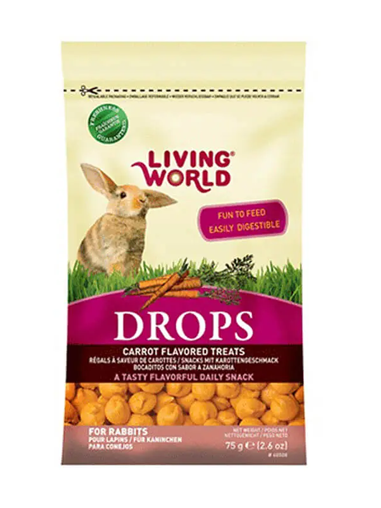 Drops Zanahoria Living World (conejo) 75g 1