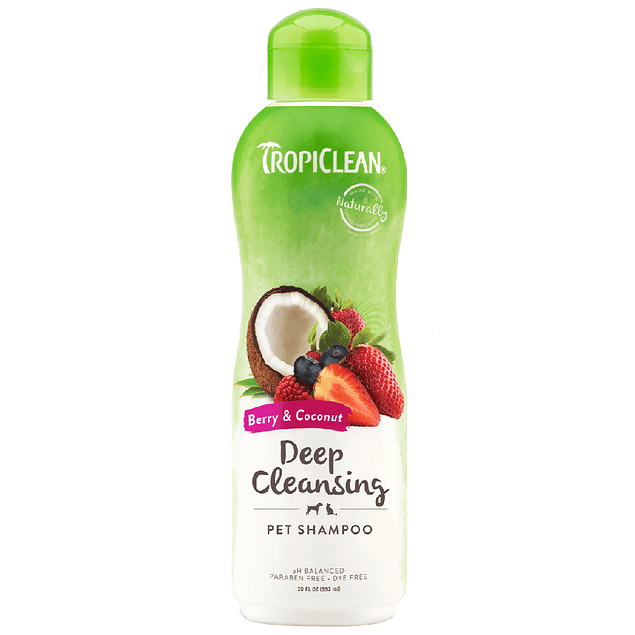 Shampoo Tropiclean Deep Cleansing Berry & Coco  592ML