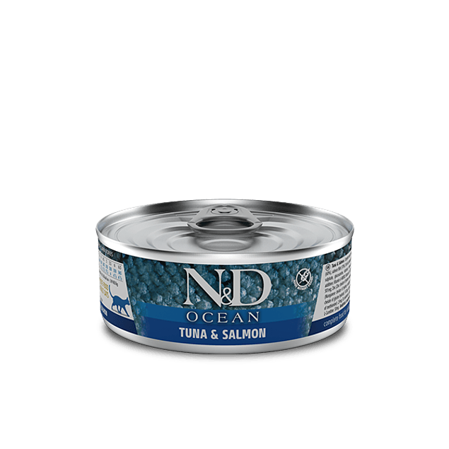 Lata N&D Cat Ocean Tuna Salmon 80Gr