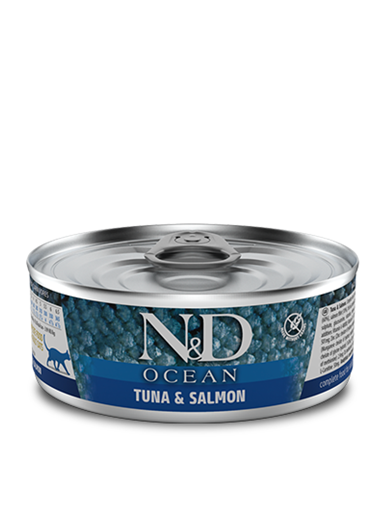 Lata N&D Cat Ocean Tuna Salmon 80Gr 1