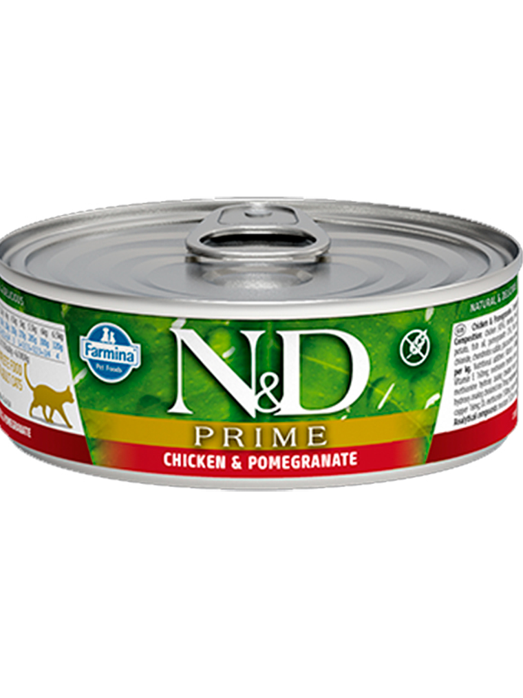 Lata N&D Cat Prime Chicken and Pomegranate 80Gr 1