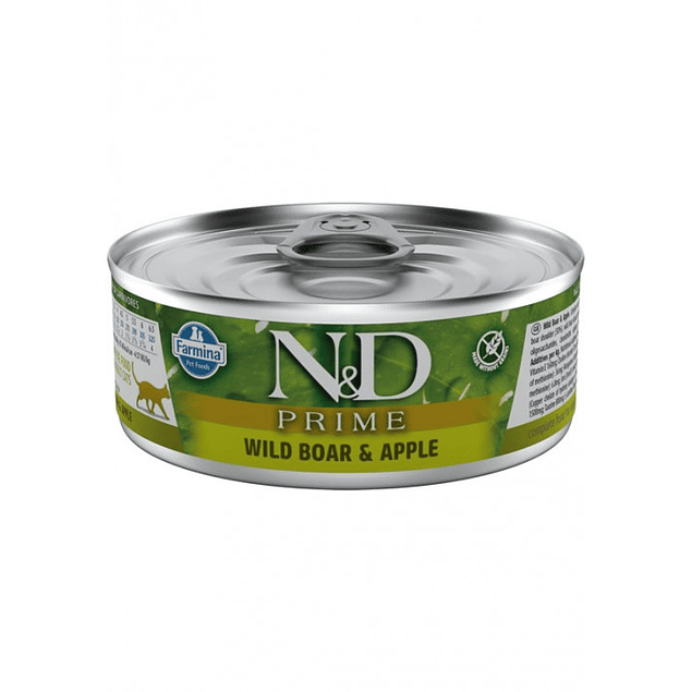 Lata N&D Cat Prime Wild Boar and Apple 80Gr