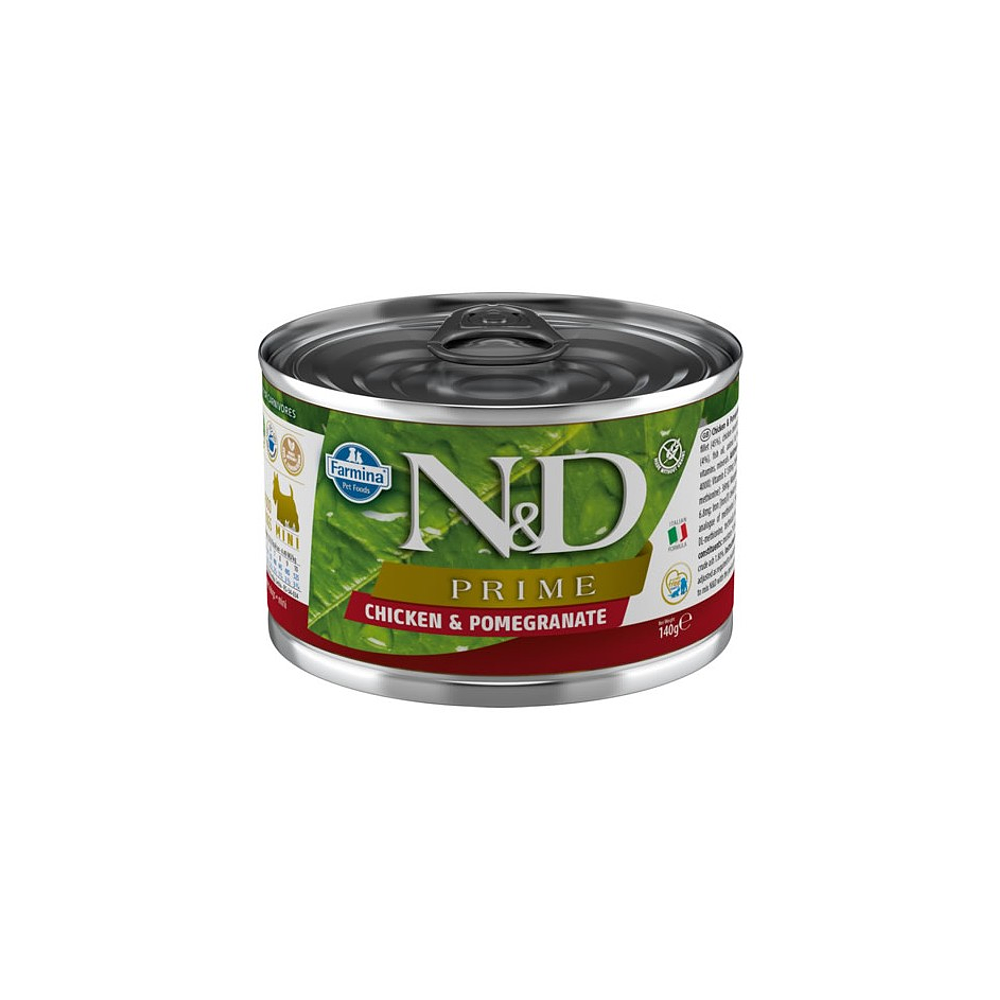 Lata N&D Dog Prime Chicken and Pomegranate Mini 140Gr