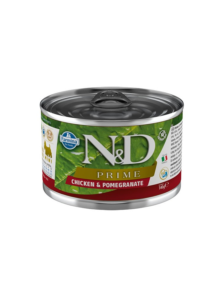 Lata N&D Dog Prime Chicken and Pomegranate Mini 140Gr 1
