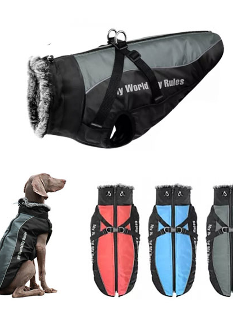 Parka con arnés con chiporro (3XL) 31 a 40kg 1