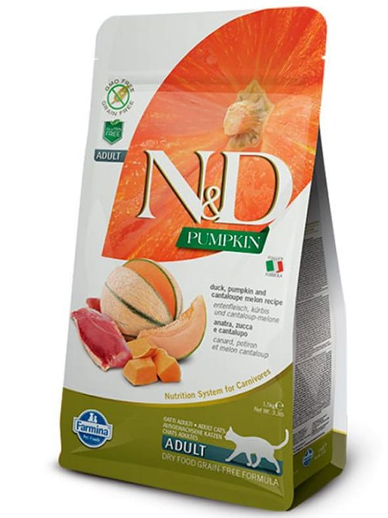 N&D Pumpkin Gato Pato y Melon 7,5kg 1
