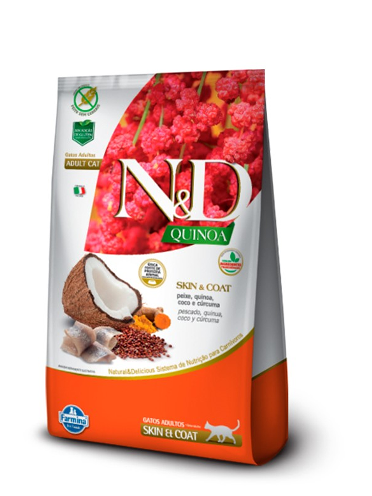 N&D Quinoa Gato Skin & Coat 1,5kg 1