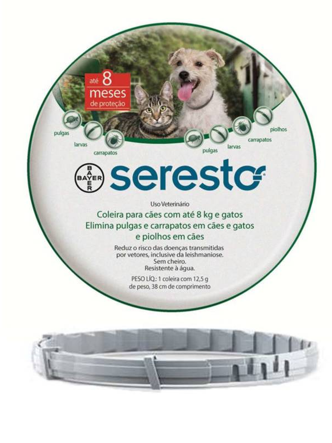 Seresto Collar Antipulgas para Perro/Gato (Hasta 8kg) 1