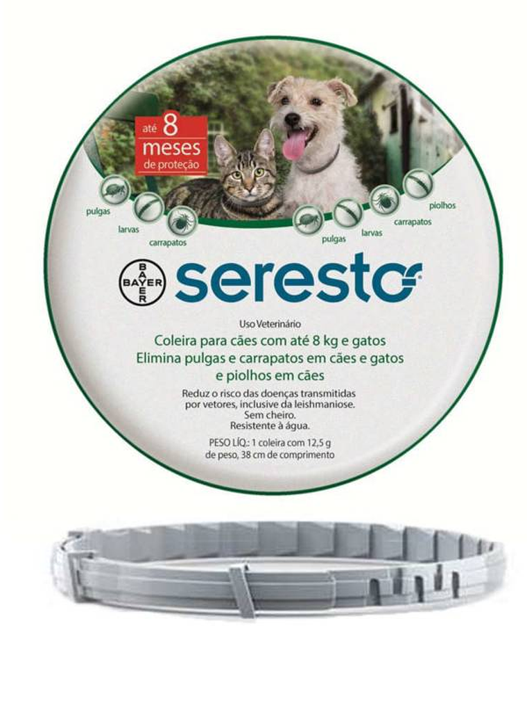 Seresto Collar Antipulgas para Perro/Gato (Hasta 8kg) 1