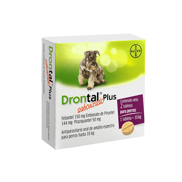 Drontal Plus 2 tabletas Perro Pequeño