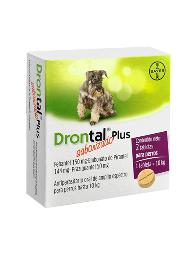 Antiparasitario Interno Drontal Plus Raza Pequeña 2 Tabletas 1