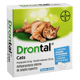 Antiparasitario Interno Drontal Cats 1 Tableta