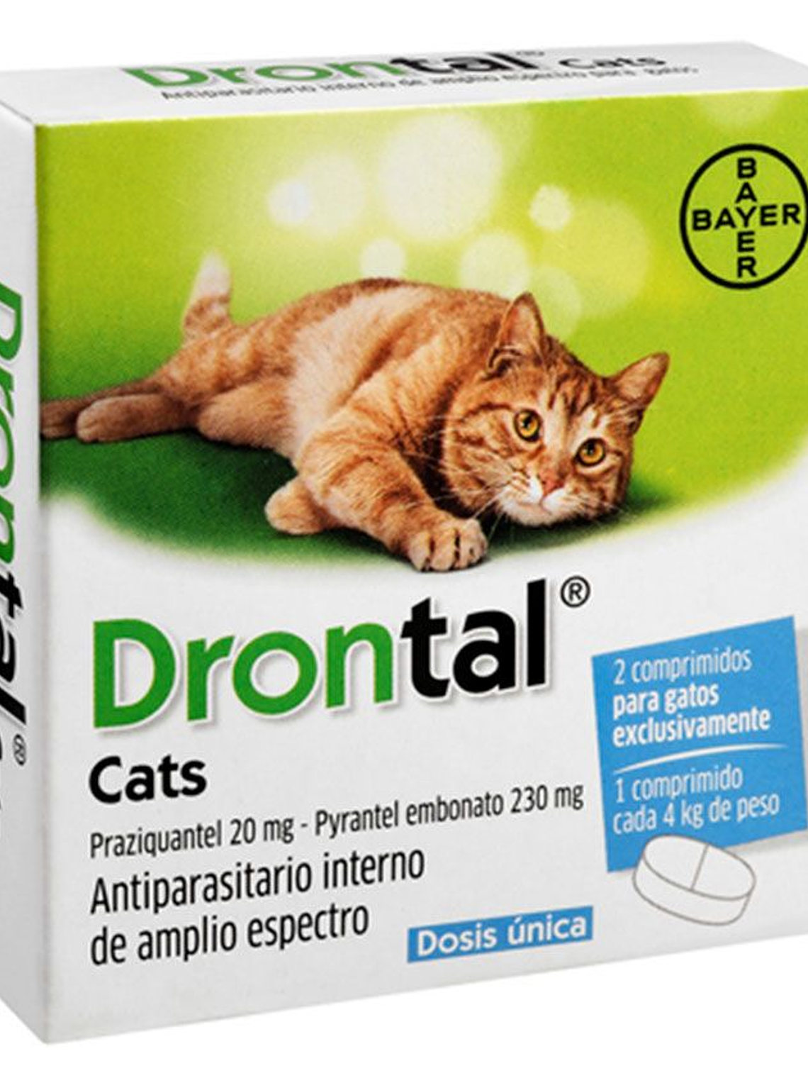Antiparasitario Interno Drontal Cats 1 Tableta 1