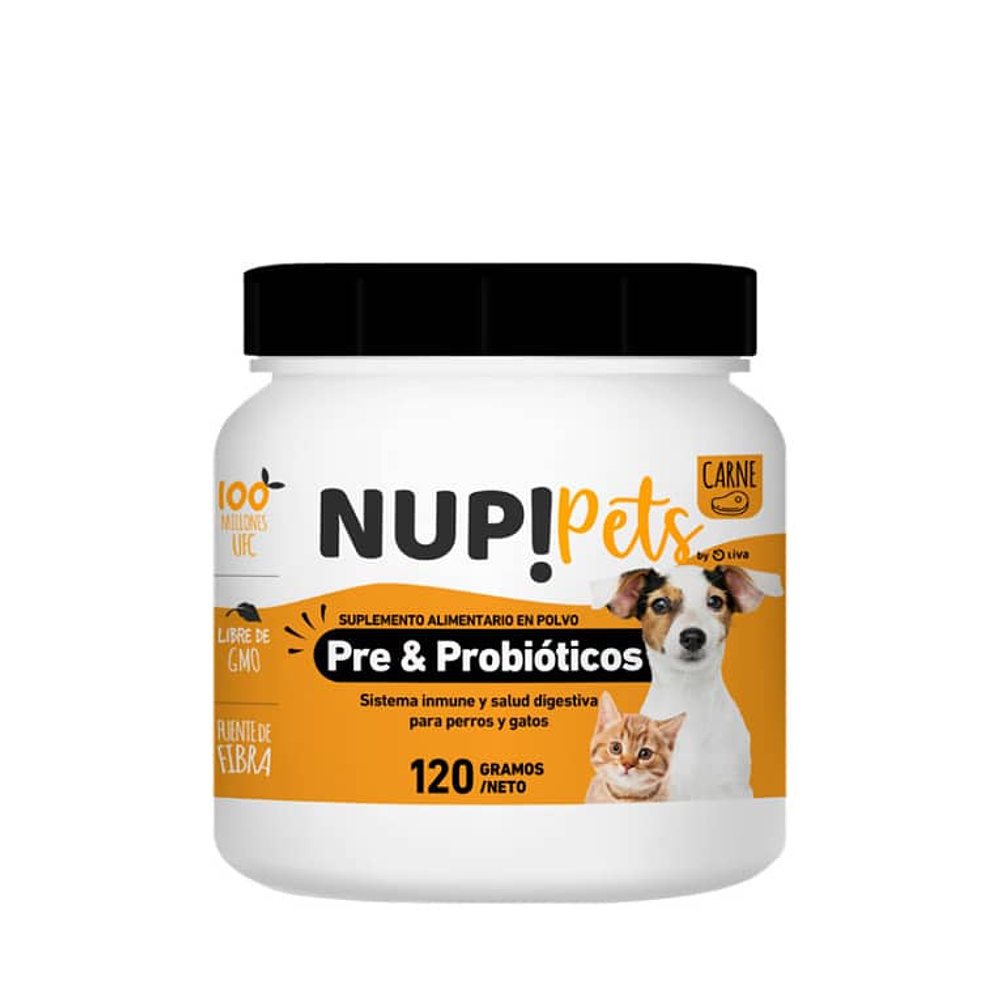 NUP! Pets Pre & Probióticos 120Grs Carne 120Grs