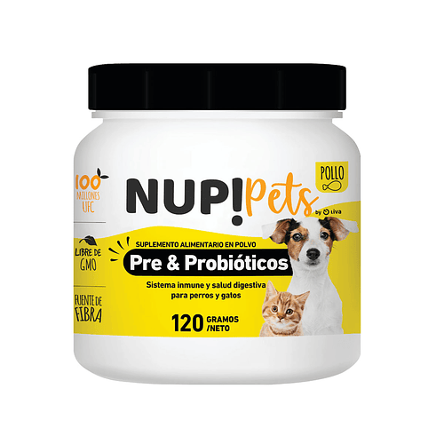 NUP! Pets Pre & Probióticos 120Grs Pollo 120Grs