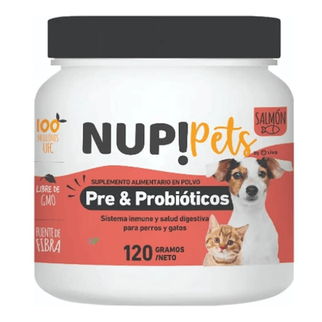NUP! Pets Pre & Probióticos 120Grs Salmon 120Grs