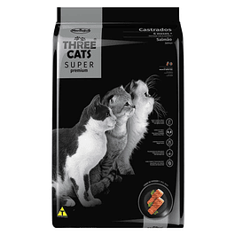 Three Cats Gatitos Castrados +6 meses salmon 3kg