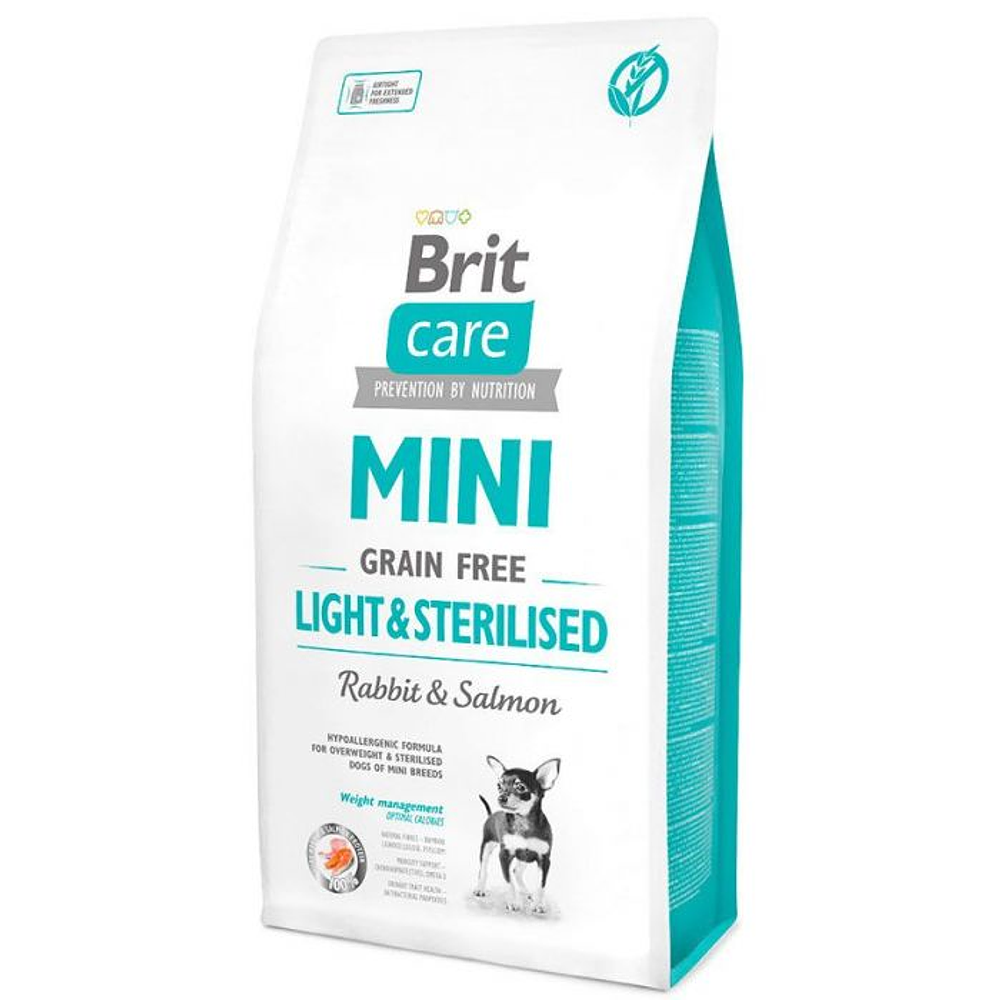 Brit Care MINI LIGHT & STERILISED Rabbit & Salmon 7kg