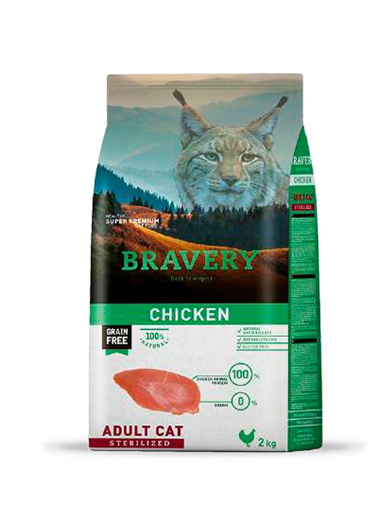 BRAVERY CHICKEN ADULT CAT STERILIZED 7KG 1