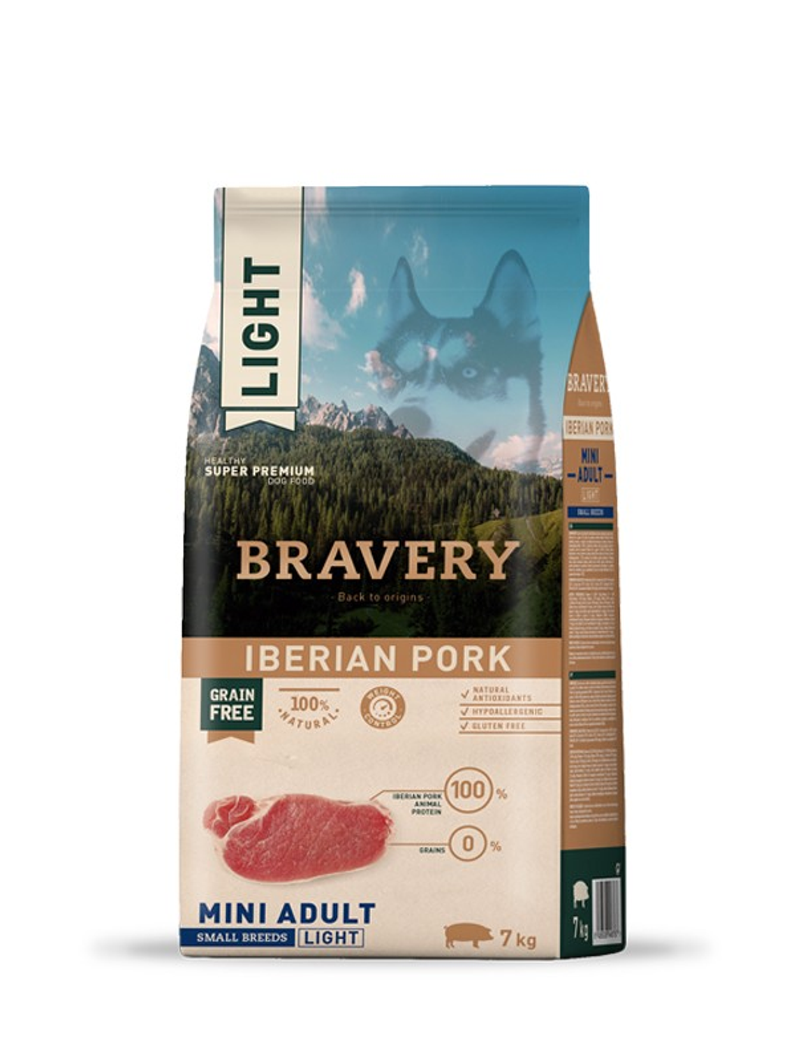 Bravery light Iberian Pork Mini Adult Small Breeds 7KG 1