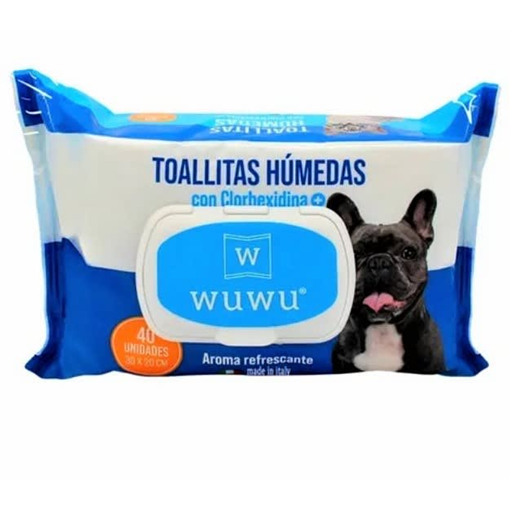 WUWU Toallitas Húmedas con Clorhexidina