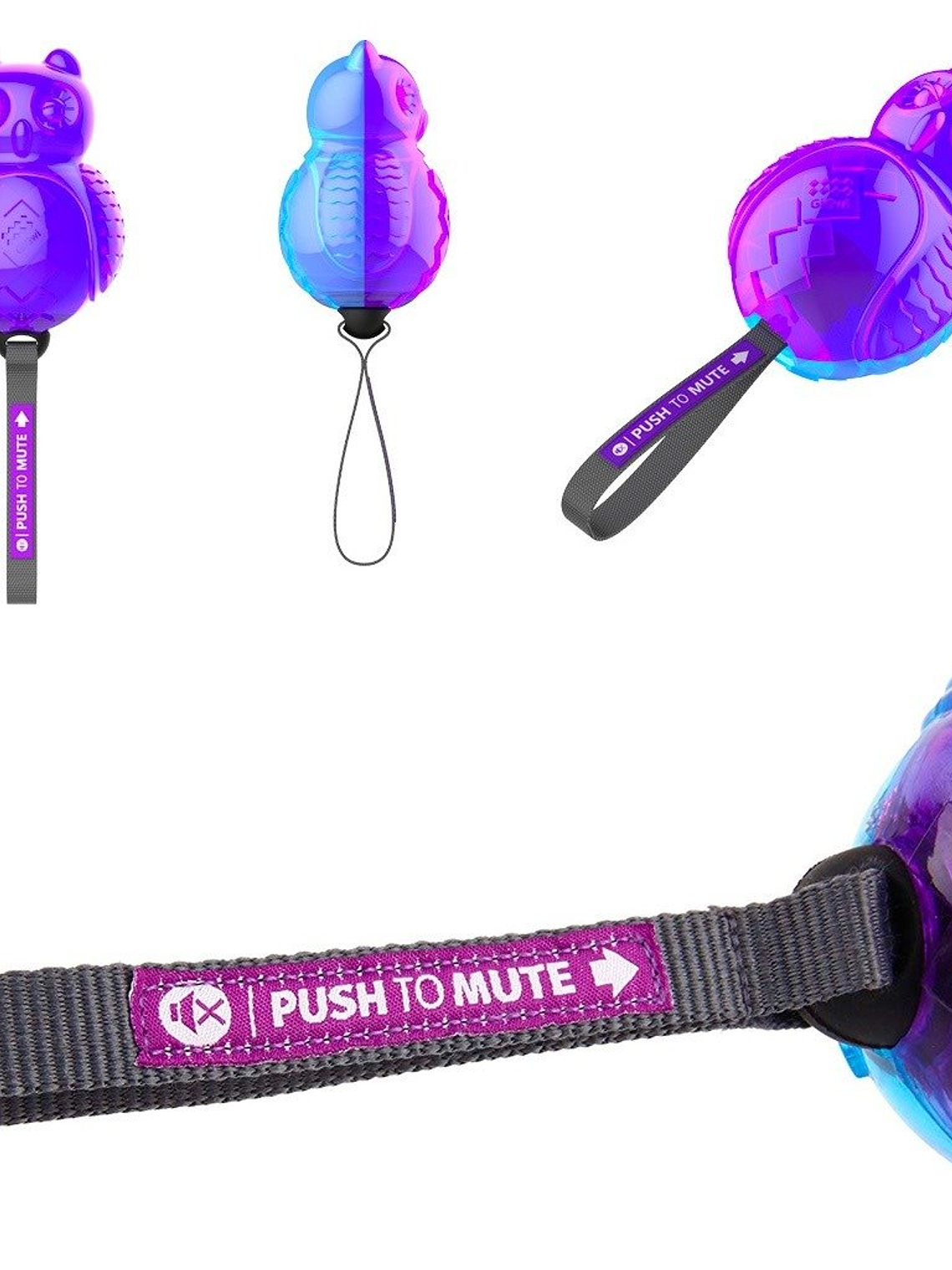 Gigwi Juguete Push To Mute (Búho) 3