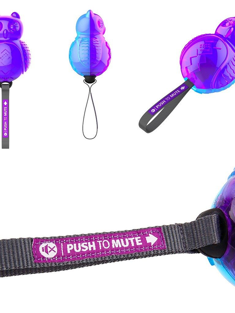 Gigwi Juguete Push To Mute (Búho) 3