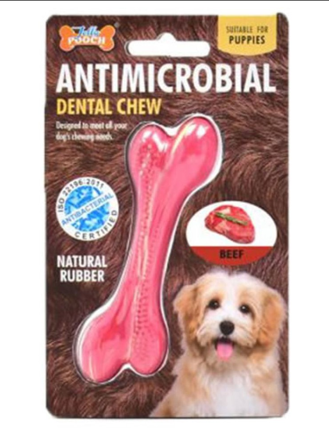 Antimicrobial Hueso Sabor a Carne Pequeño 1