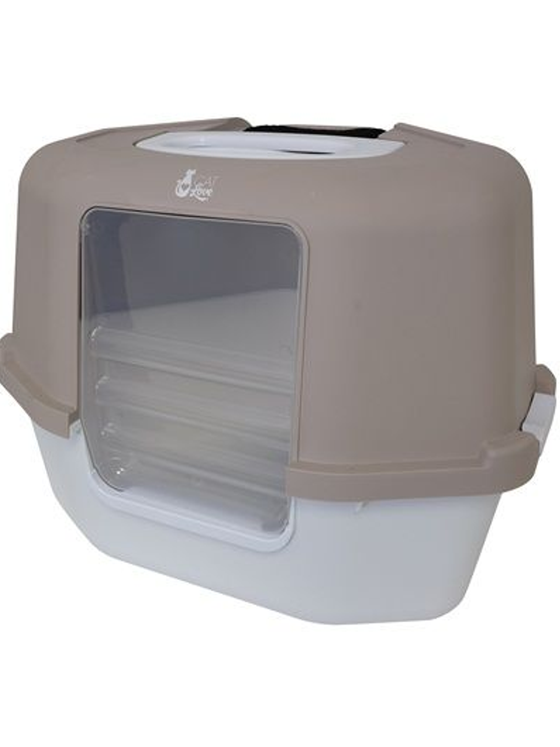 Baño esquinero para gato con filtro 1