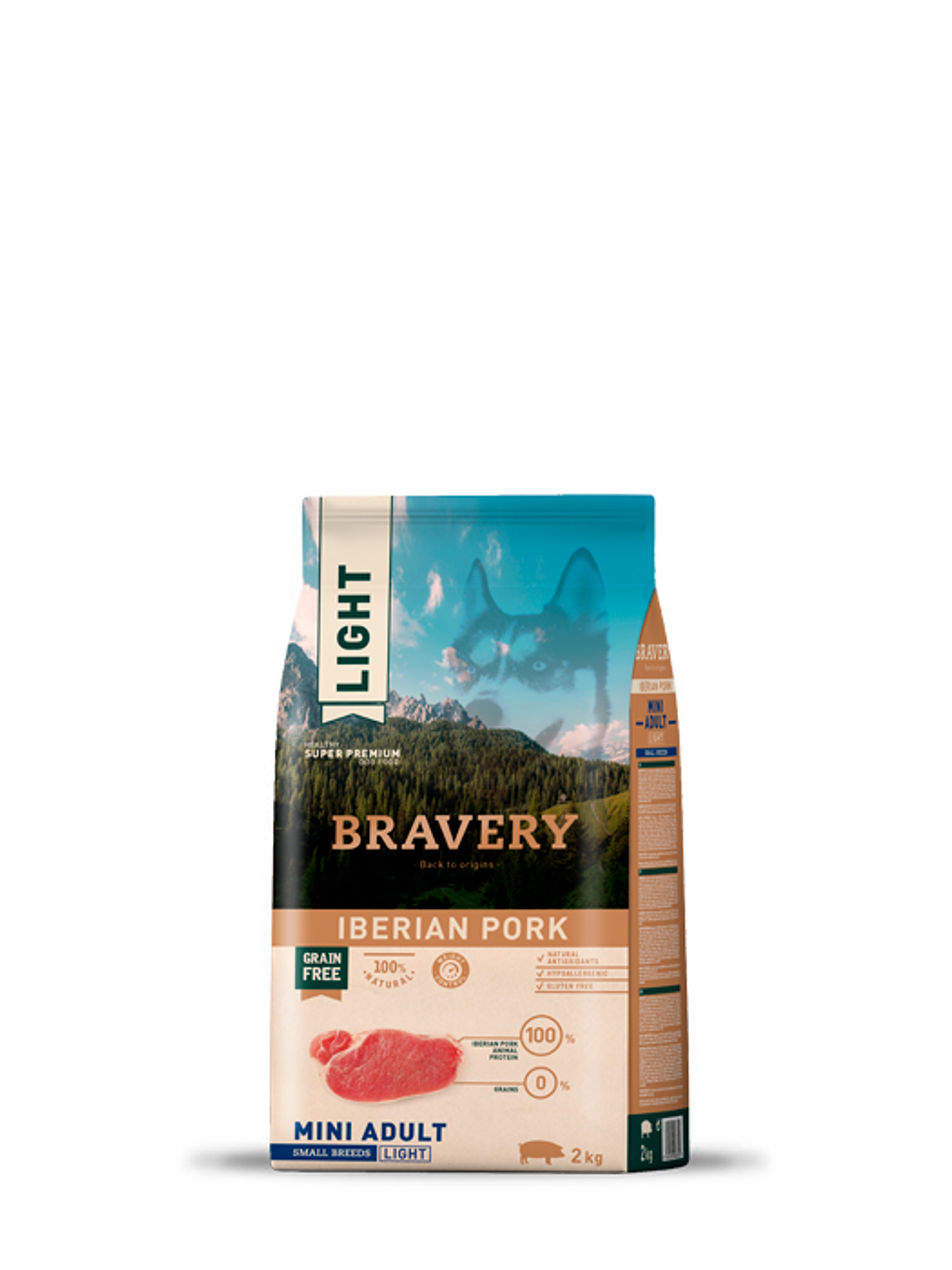 Bravery light Iberian Pork Mini Adult Small Breeds 2Kg 1