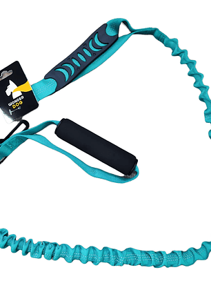 Traílla multiusos para perros,  doble mango + reflectante + anti tirones + cinturón de seguridad (WD904)