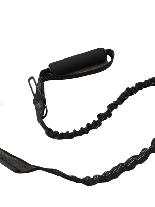 Traílla multiusos para perros,  doble mango + reflectante + anti tirones + cinturón de seguridad (WD904)